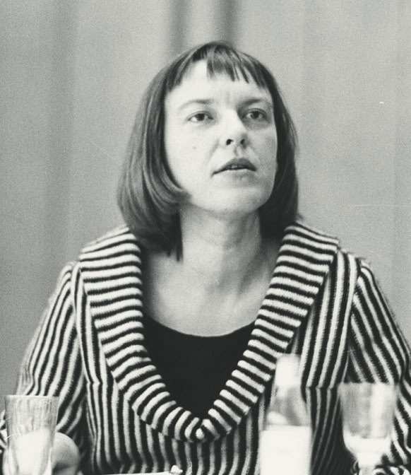 Ingeborg Bachmann auf einer Veranstaltung